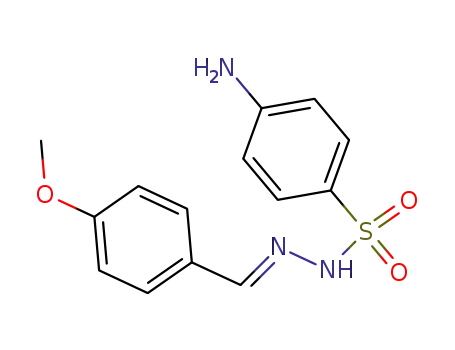 Molecular Structure of 6335-09-7 (4-amino-N-[(4-methoxyphenyl)methylideneamino]benzenesulfonamide)