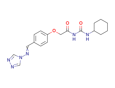 Acetamide,N-[(cyclohexylamino)carbonyl]-2-[4-[(4H-1,2,4-triazol-4-ylimino)methyl]phenoxy]-