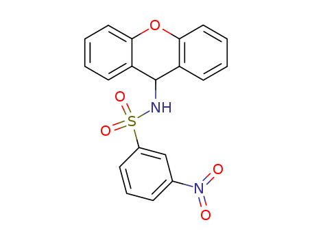 Benzenesulfonamide,3-nitro-N-9H-xanthen-9-yl- cas  6331-75-5