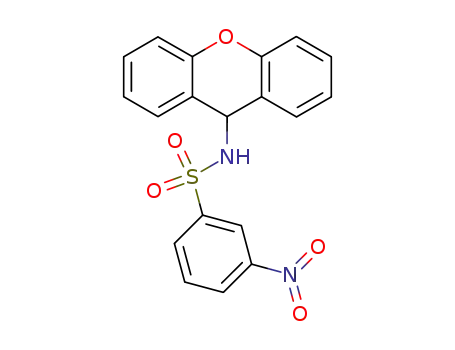 Molecular Structure of 6331-75-5 (3-nitro-N-(9H-xanthen-9-yl)benzenesulfonamide)