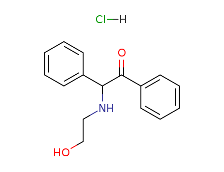 Ethanone,2-[(2-hydroxyethyl)amino]-1,2-diphenyl-, hydrochloride (9CI)