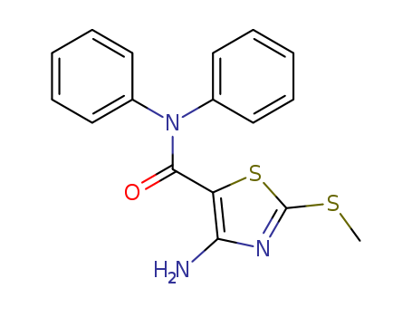 5-Thiazolecarboxamide,4-amino-2-(methylthio)-N,N-diphenyl- cas  63238-15-3