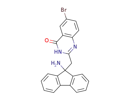 2-(9-amino-9<i>H</i>-fluoren-9-ylmethyl)-6-bromo-3<i>H</i>-quinazolin-4-one