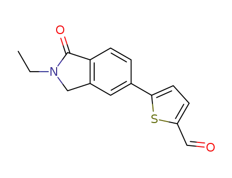 5-(2-ethyl-1-oxoisoindolin-5-yl)thiophene-2-carbaldehyde