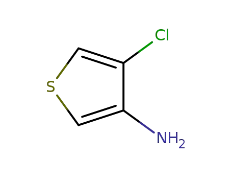 Molecular Structure of 632356-42-4 (4-Chloro-3-thiophenamine)