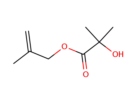 Molecular Structure of 19444-22-5 (α-hydroxy-isobutyric acid methallyl ester)