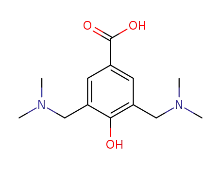 Molecular Structure of 6333-24-0 (3,5-bis[(dimethylamino)methyl]-4-hydroxybenzoic acid)