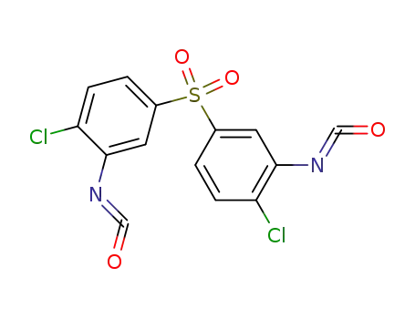 Molecular Structure of 6338-60-9 (1-chloro-4-(4-chloro-3-isocyanato-phenyl)sulfonyl-2-isocyanato-benzene)