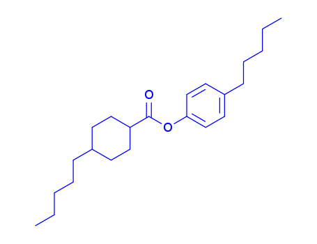 Cyclohexanecarboxylicacid, 4-pentyl-, 4-pentylphenyl ester, trans-