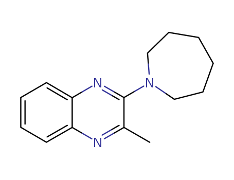 Quinoxaline, 2-(hexahydro-1H-azepin-1-yl)-3-methyl- cas  6327-75-9