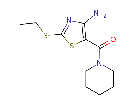 Methanone,[4-amino-2-(ethylthio)-5-thiazolyl]-1-piperidinyl- cas  63238-12-0