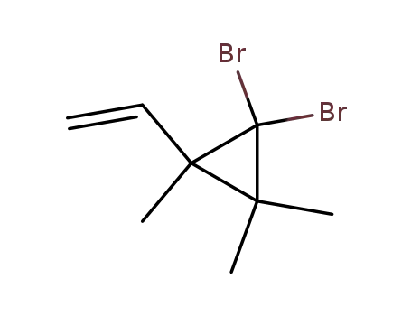 Molecular Structure of 96288-14-1 (Cyclopropane, 1,1-dibromo-2-ethenyl-2,3,3-trimethyl-)