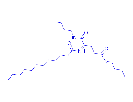 Molecular Structure of 63663-21-8 (Pentanediamide,N1,N5-dibutyl-2-[(1-oxododecyl)amino]-, (2S)-)