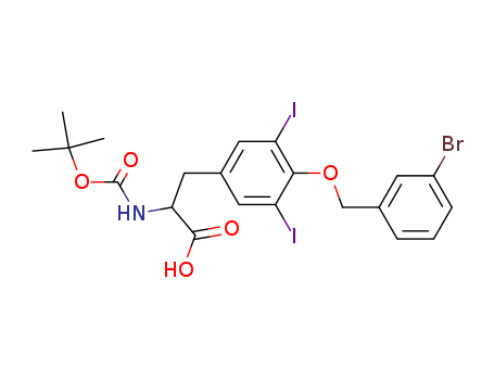 L-Tyrosine,O-[(3-bromophenyl)methyl]-N-[(1,1-dimethylethoxy)carbonyl]-3,5-diiodo-