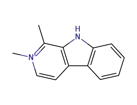 9H-Pyrido[3,4-b]indolium,1,2-dimethyl-