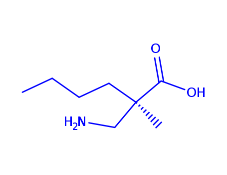 Hexanoic  acid,  2-(aminomethyl)-2-methyl-