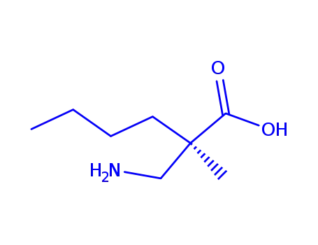 Hexanoic  acid,  2-(aminomethyl)-2-methyl-