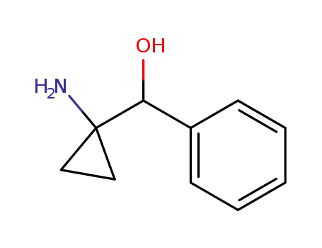Molecular Structure of 67997-54-0 (Benzenemethanol,  -alpha--(1-aminocyclopropyl)-)