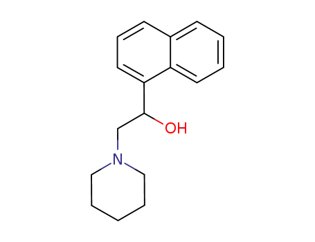 Molecular Structure of 63766-10-9 (α-(Piperidinomethyl)-1-naphthalenemethanol)