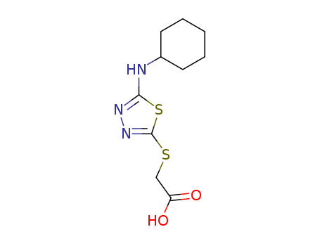 2-[[5-(cyclohexylamino)-1,3,4-thiadiazol-2-yl]sulfanyl]acetate