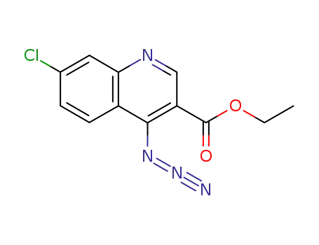Molecular Structure of 68262-44-2 (1-[7-chloro-3-(ethoxycarbonyl)quinolin-4-yl]triaza-1,2-dien-2-ium)
