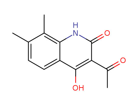2(1H)-Quinolinone, 3-acetyl-4-hydroxy-7,8-dimethyl-