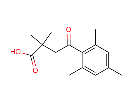 Molecular Structure of 867130-04-9 (2,2-DIMETHYL-4-OXO-4-(2,4,6-TRIMETHYLPHENYL)BUTYRIC ACID)