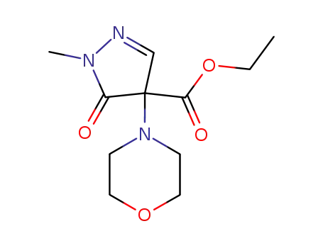 4-ethoxycarbonyl-2-methyl-4-morpholino-3(2H)-pyrazolone