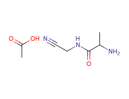 N-DL-Alanyl-aminoacetonitril-monoacetat