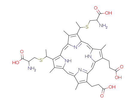 Molecular Structure of 635-50-7 (porphyrin c)
