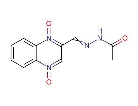 1-ACETYL-2-(2-QUINOXALINYLMETHYLENE)HYDRAZINE1,4-DIOXIDE