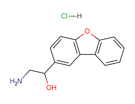 Molecular Structure of 63765-70-8 (2-amino-1-(dibenzo[b,d]furan-3-yl)ethanol hydrochloride (1:1))