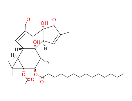 Molecular Structure of 63597-44-4 (4ALPHA-PHORBOL 12-MYRISTATE 13-ACETATE)