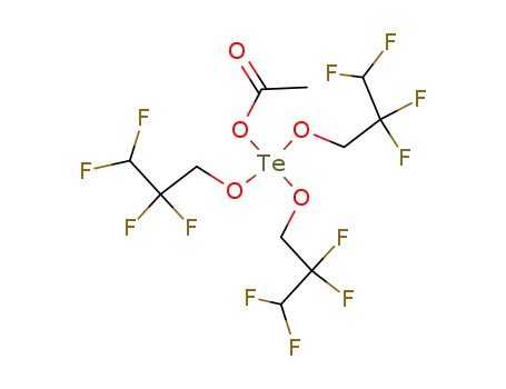 tris(2,2,3,3-tetrafluoropropyloxy)acetoxytellurane
