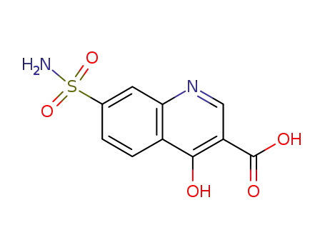 Molecular Structure of 63463-31-0 (4-oxo-7-sulfamoyl-1,4-dihydroquinoline-3-carboxylic acid)