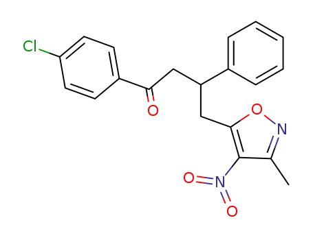1-(4-chlorophenyl)-4-{4-nitro-3-methyl-5-isoxazolyl}-3-phenyl-1-butanone