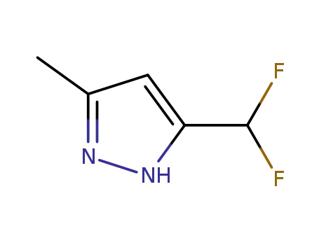 Molecular Structure of 936033-61-3 (5-difluoromethyl-3-methylpyrazole)