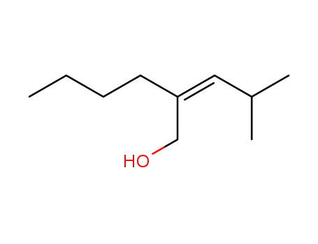 Molecular Structure of 93980-83-7 ((E)-2-butyl-4-methylpent-2-en-1-ol)