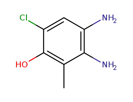 Molecular Structure of 861619-78-5 (o-Cresol,  3,4-diamino-6-chloro-  (2CI))