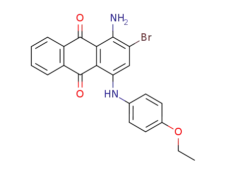 Molecular Structure of 1564-68-7 (1-amino-2-bromo-4-<i>p</i>-phenetidino-anthraquinone)