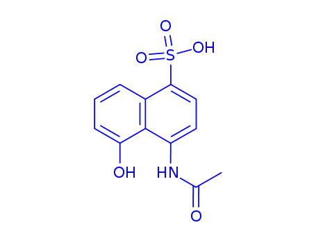 Molecular Structure of 6357-80-8 (8-acetamido-1-naphthol-5-sulfonic acid)