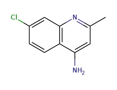 Molecular Structure of 68017-47-0 (4-AMINO-7-CHLORO-2-METHYLQUINOLINE)