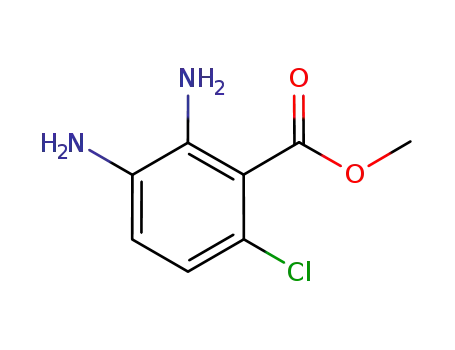Molecular Structure of 635317-47-4 (methyl 2,3-diamino-6-chlorobenzoate)