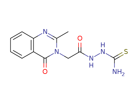 3(4H)-Quinazolineaceticacid, 2-methyl-4-oxo-, 2-(aminothioxomethyl)hydrazide cas  68241-02-1