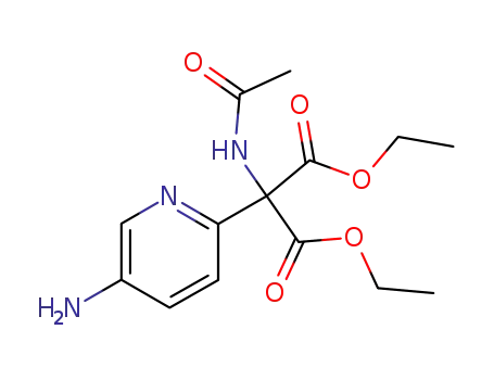 Molecular Structure of 67938-68-5 (diethyl (acetylamino)(5-aminopyridin-2-yl)propanedioate)