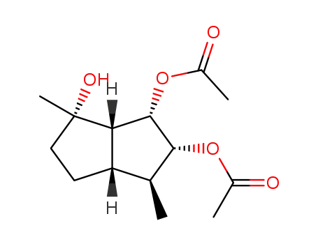 Acetic acid (1S,2R,3S,3aS,6S,6aS)-2-acetoxy-6-hydroxy-3,6-dimethyl-octahydro-pentalen-1-yl ester