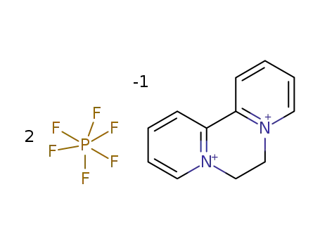 Molecular Structure of 67994-94-9 (6,7-Dihydro-dipyrido[1,2-a:2',1'-c]pyrazinediiumbishexafluorophosphate)