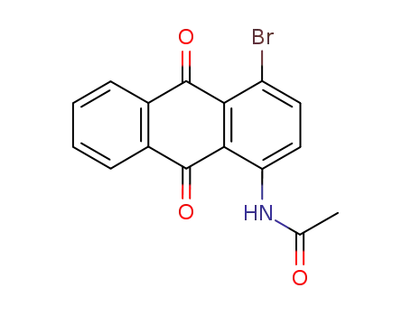 Molecular Structure of 27563-14-0 (1-(ACETYLAMINO)-4-BROMOANTHRAQUINONE)