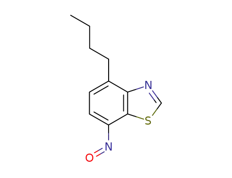 Molecular Structure of 63788-91-0 (Benzothiazole, 4-butyl-7-nitroso- (9CI))