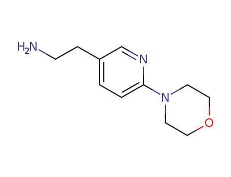 Molecular Structure of 637015-69-1 (2-(6-Morpholinopyridin-3-yl)ethanaMine)